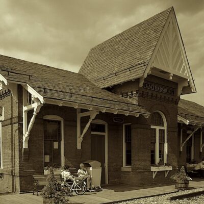 Historic Train station in Gaithersburg, Maryland.