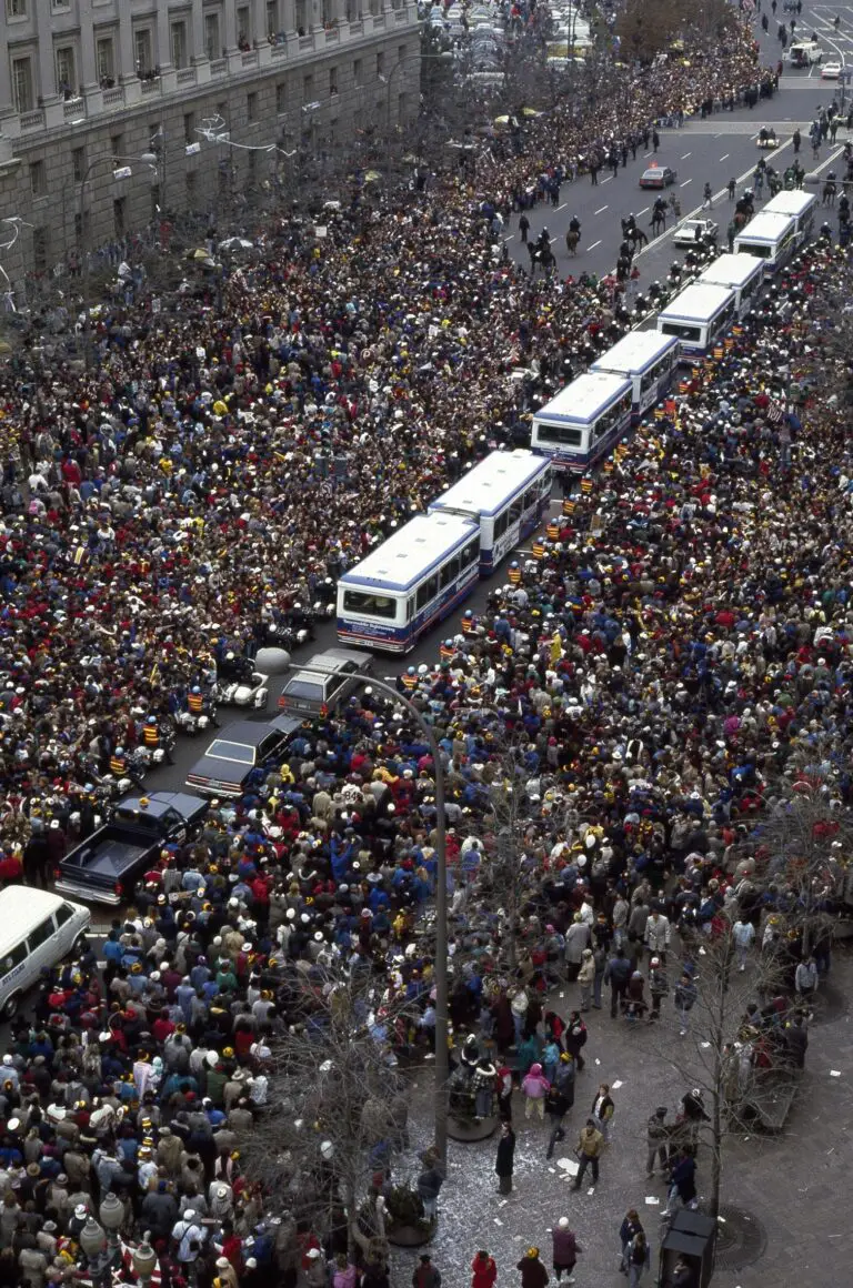 Redskins Superbowl parade in 1988