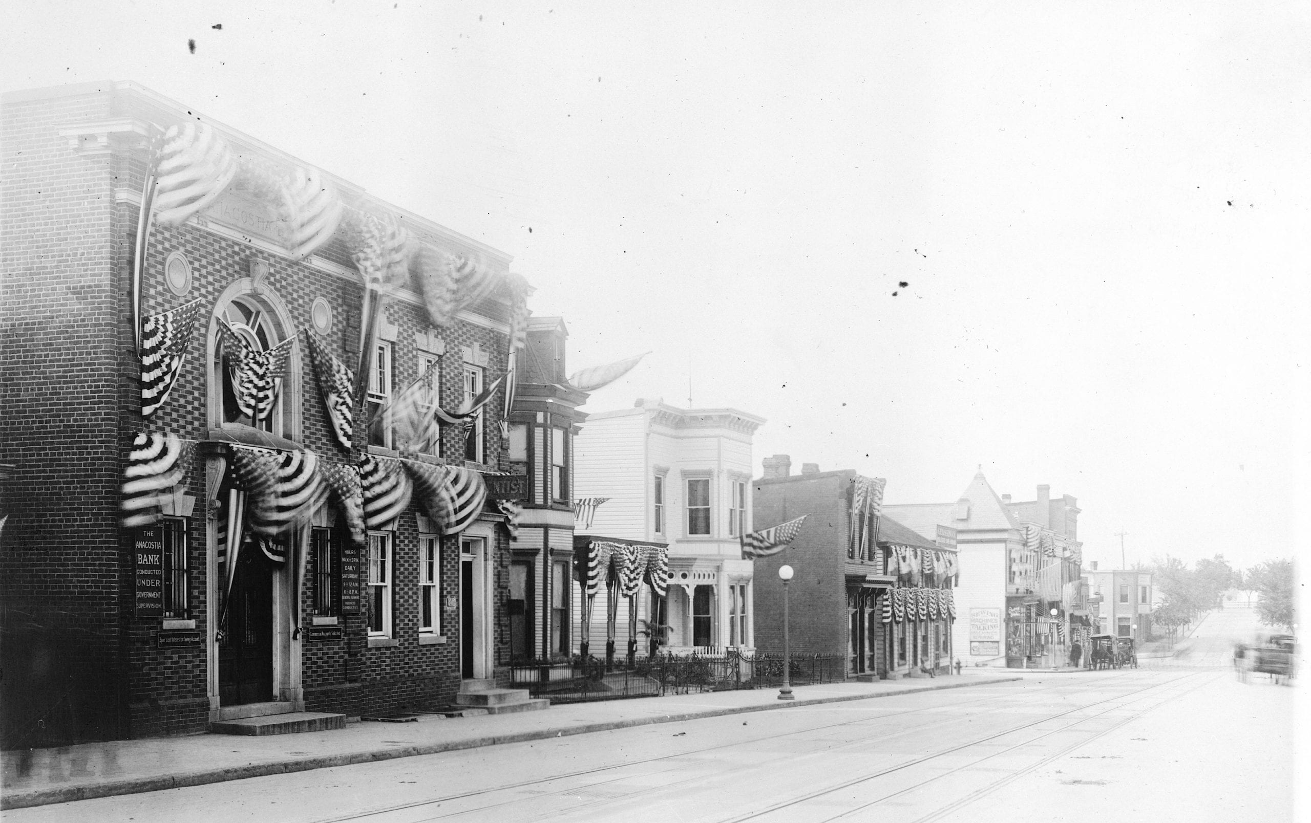 The Anacostia Bank, 2021 Nichols Avenue, S.E., Washington, D.C., decorated for a parade