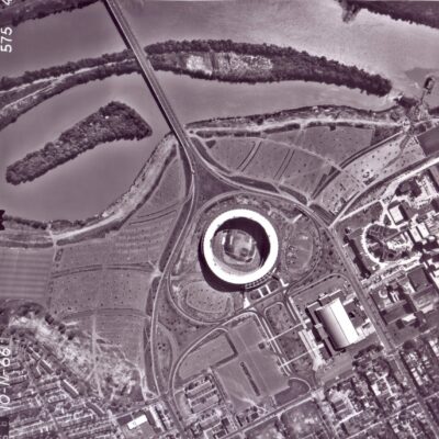 aerial view of RFK stadium