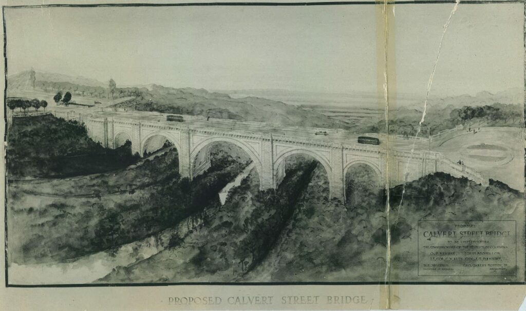 proposed Calvert St. bridge in 1917