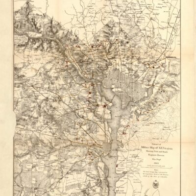 1865 Civil War map of D.C.