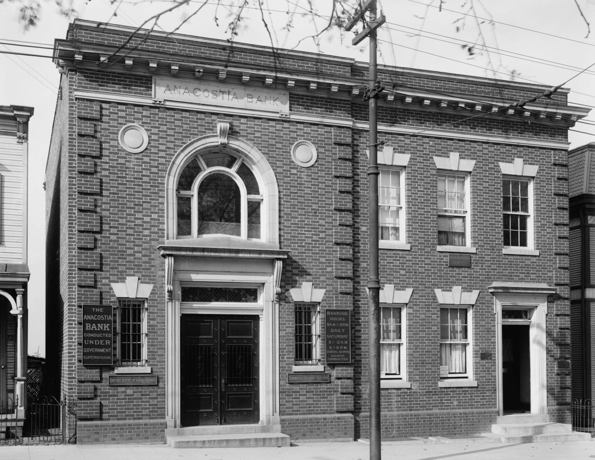 The Anacostia Bank In 1918