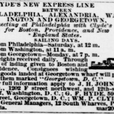 train advertisement - December 17th, 1877