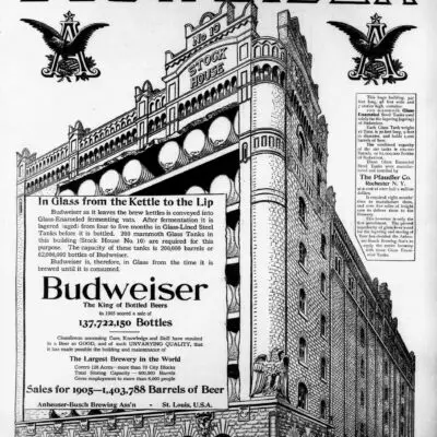 budweiser advertisement - January 15th, 1906