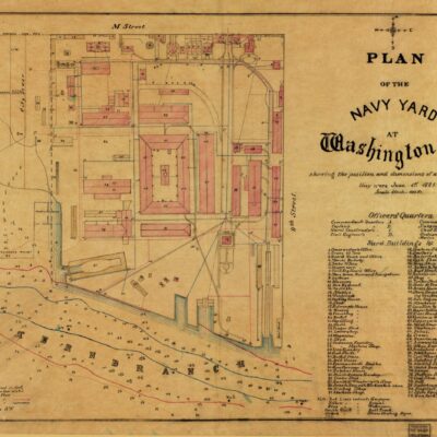 Plan of the Navy Yard at Washington, D.C. : showing the position and dimensions of all the buildings as they were June 1st 1881.