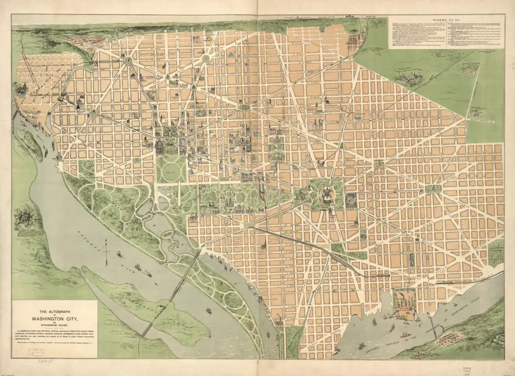 Unraveling The Streets Of DC In 1892 A Map Of Washington City   Ct002611 1024x748 