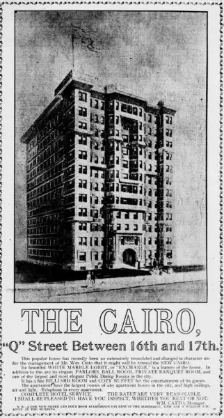 The Cairo in 1906