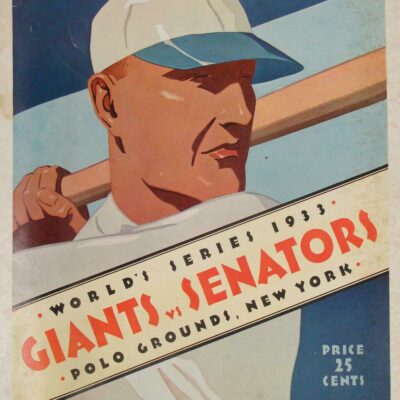 1933 World Series program