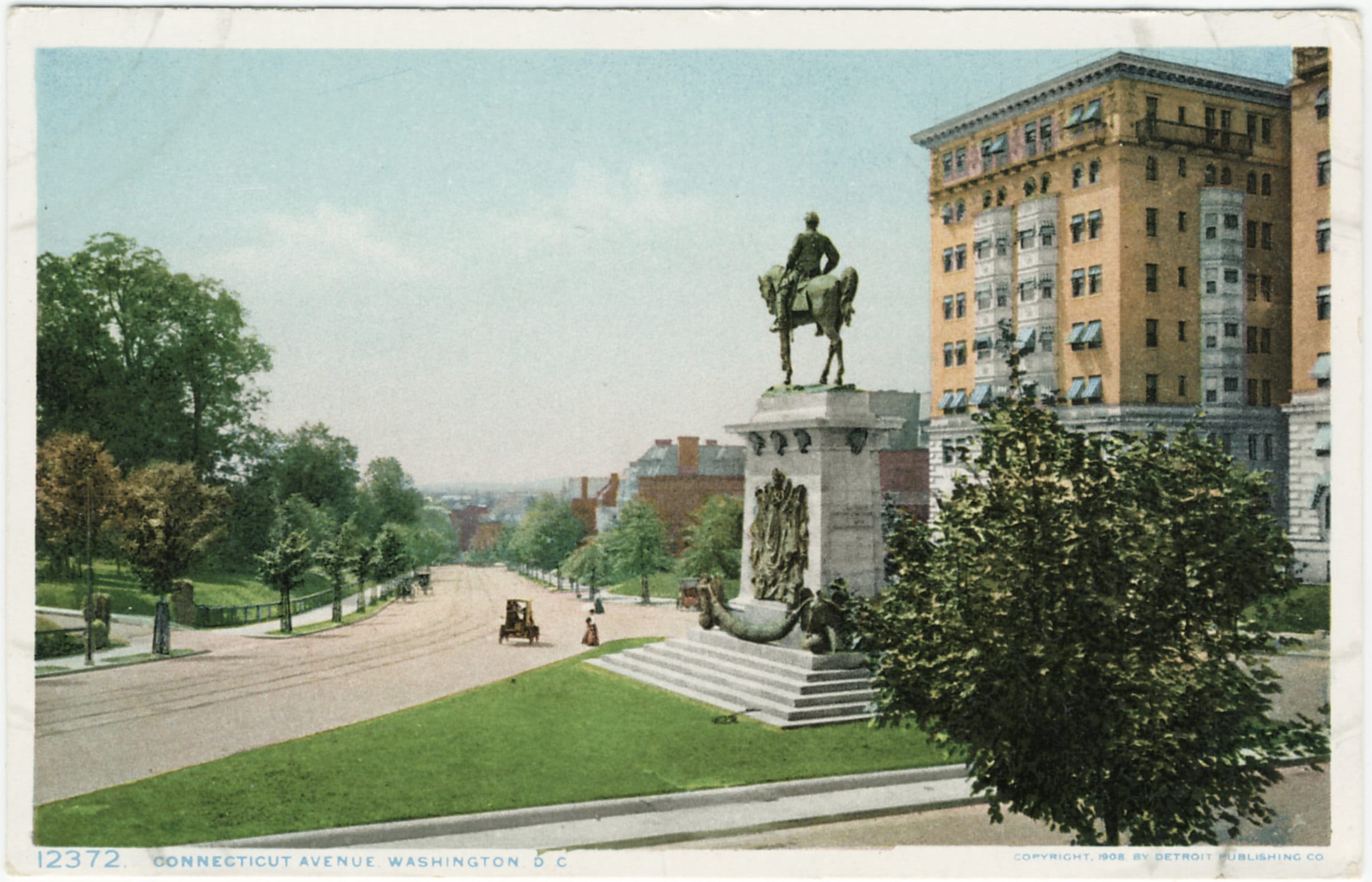 View down Connecticut Ave. NW at intersection with Columbia Rd.