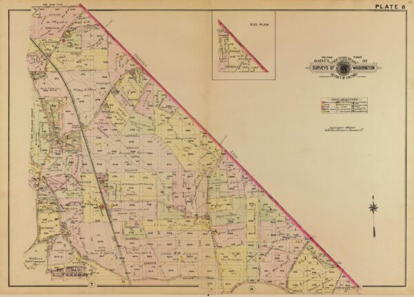 1907 map of northeast D.C.