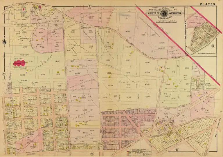 1907 map of Brookland