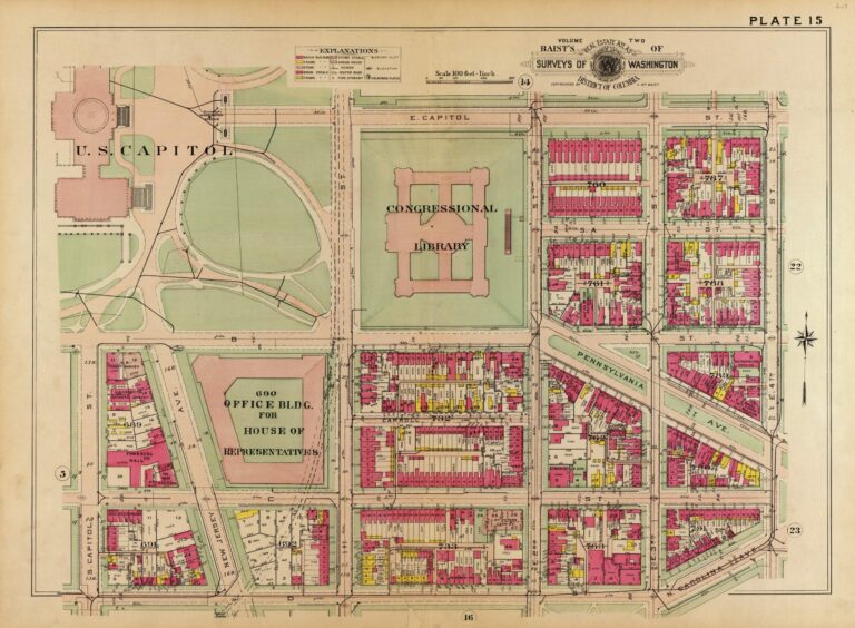 1909 Baist map of Capitol Hill