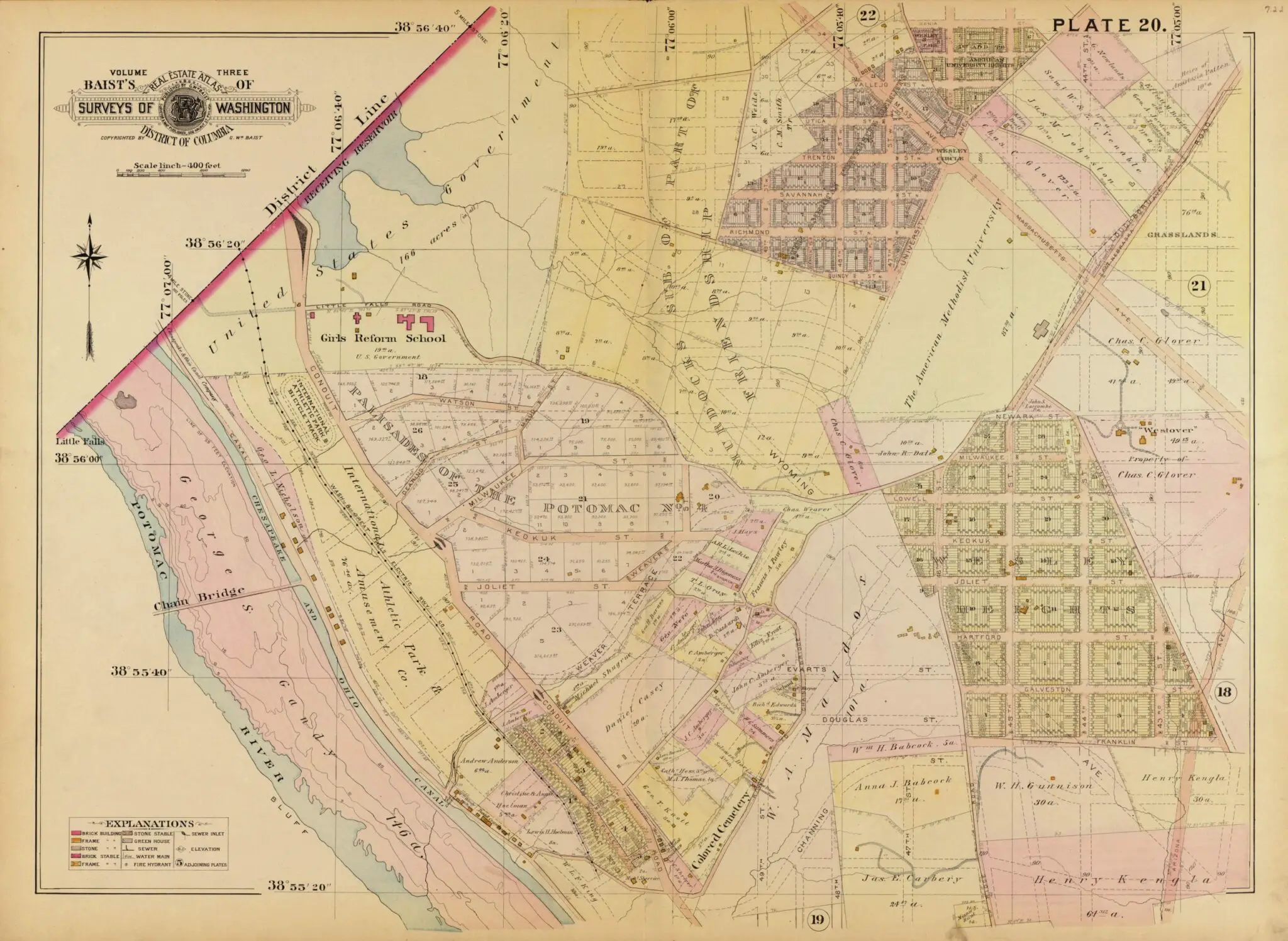 1903 map straight creek township jackson county kansas