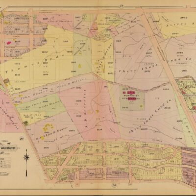 1907 Baist map of North Cleveland Park