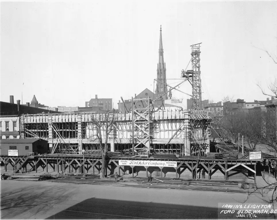 Ford building under construction