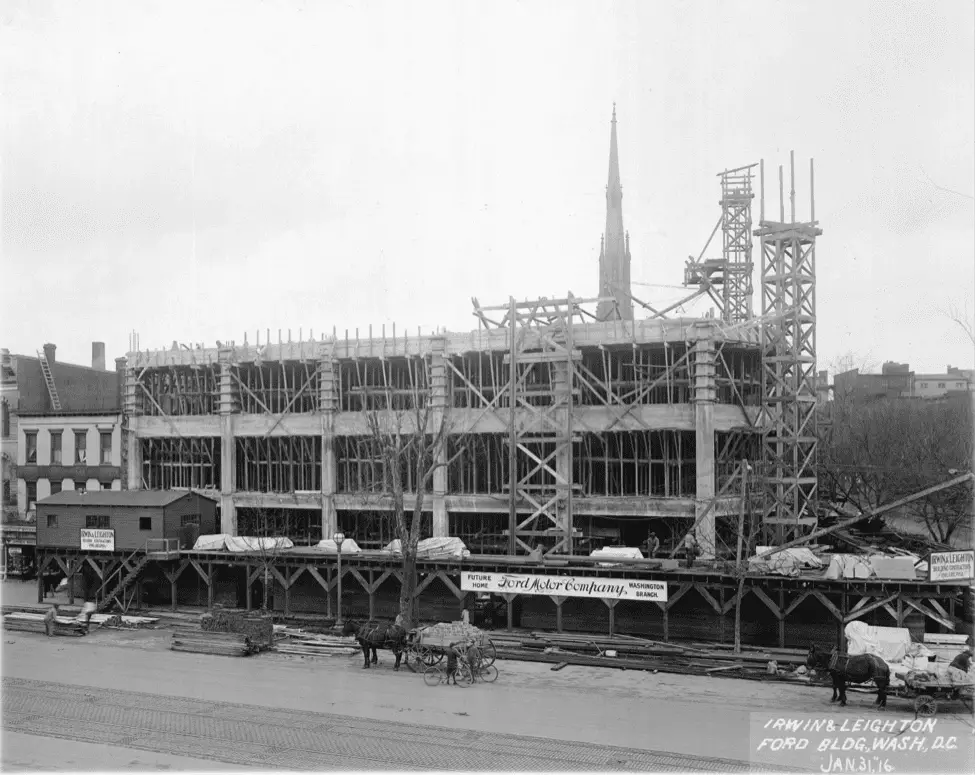 Ford building under construction