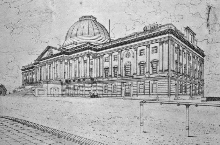 early drawing of the Capitol