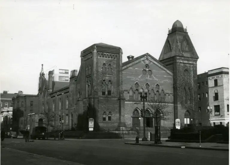 First Congregational Church (10 and G Streets NW) c. 1946. Bert Sheldon Photograph Collection, HSW.