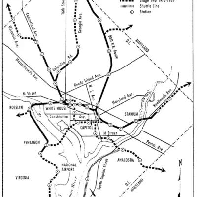 proposed Metro map in 1966