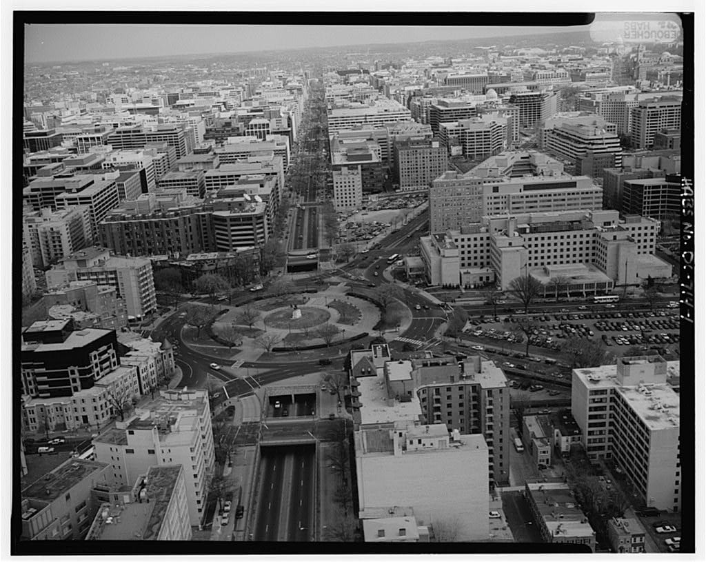 Aerial View of Washington Circle