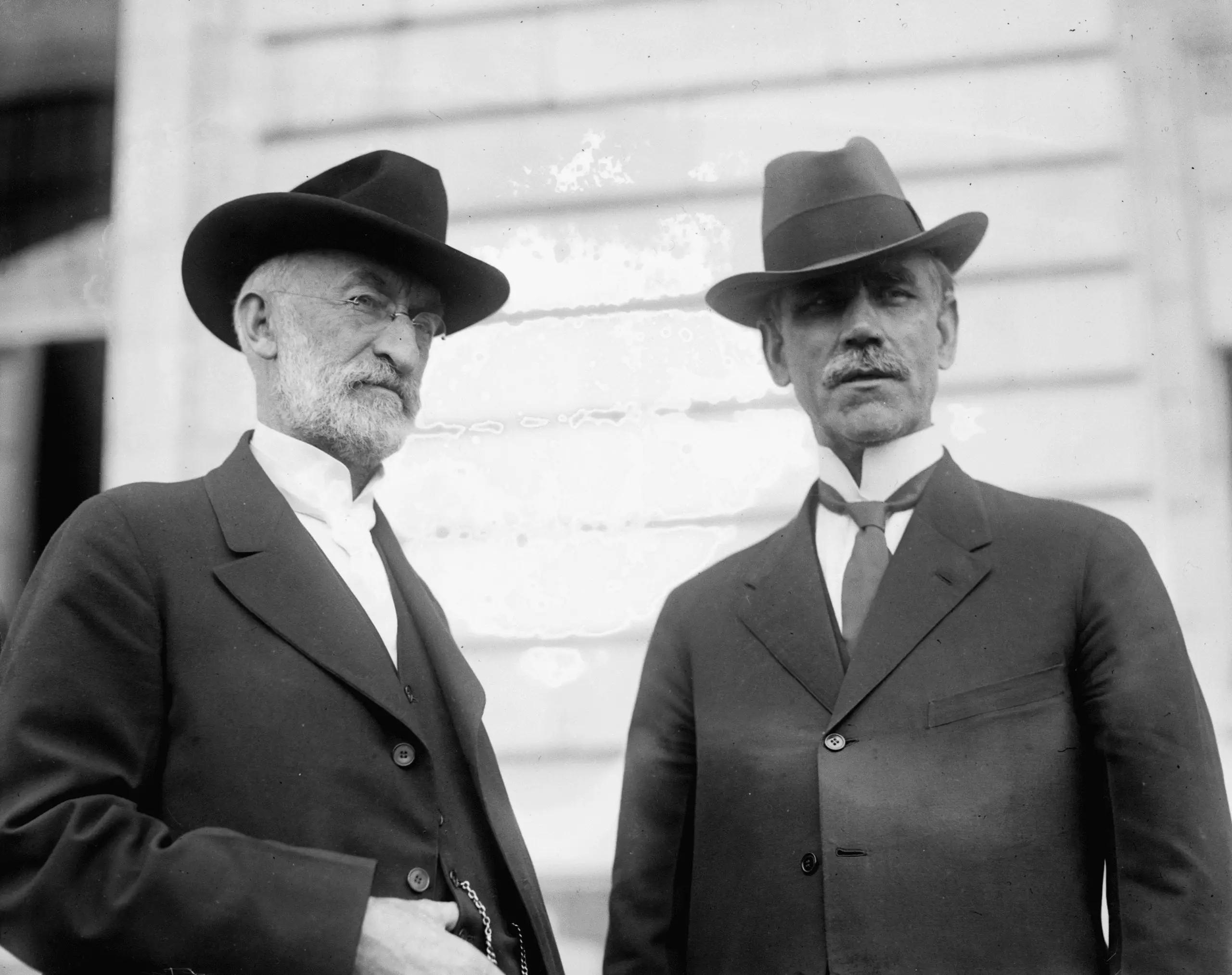 President of Mormon Church Heber Grant, and Reed Smoot (1919)