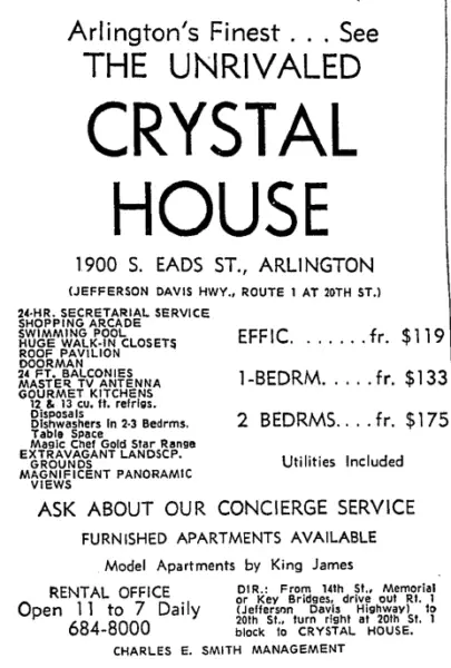 Crystal House advertisement