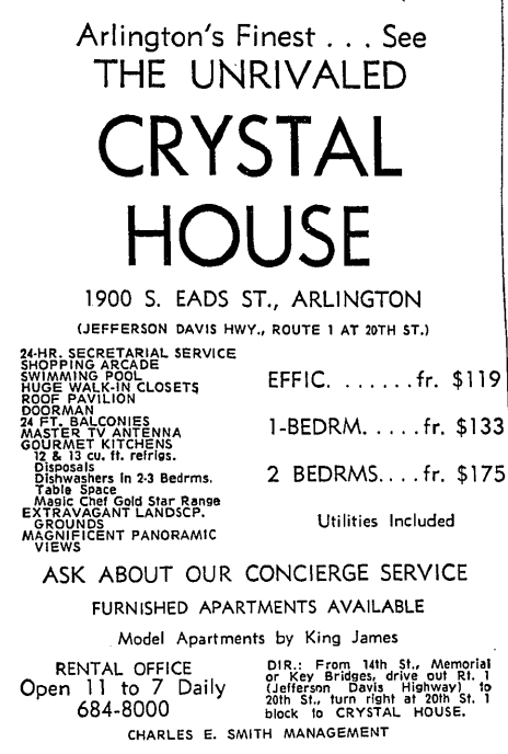 Crystal House advertisement