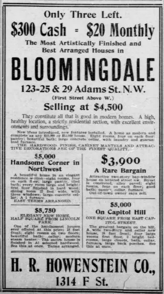 1906 Bloomingdale advertisement