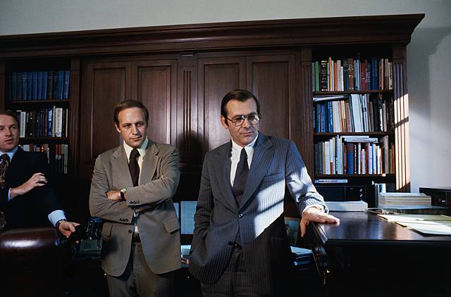 Cheney and Rumsfeld in 1975