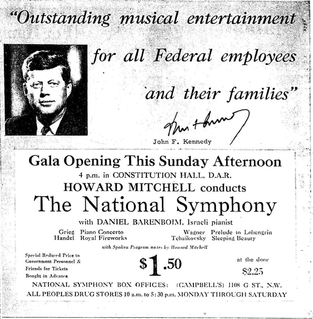 Kennedy and the National Symphony Orchestra