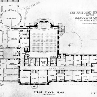 Truman's proposed West Wing expansion