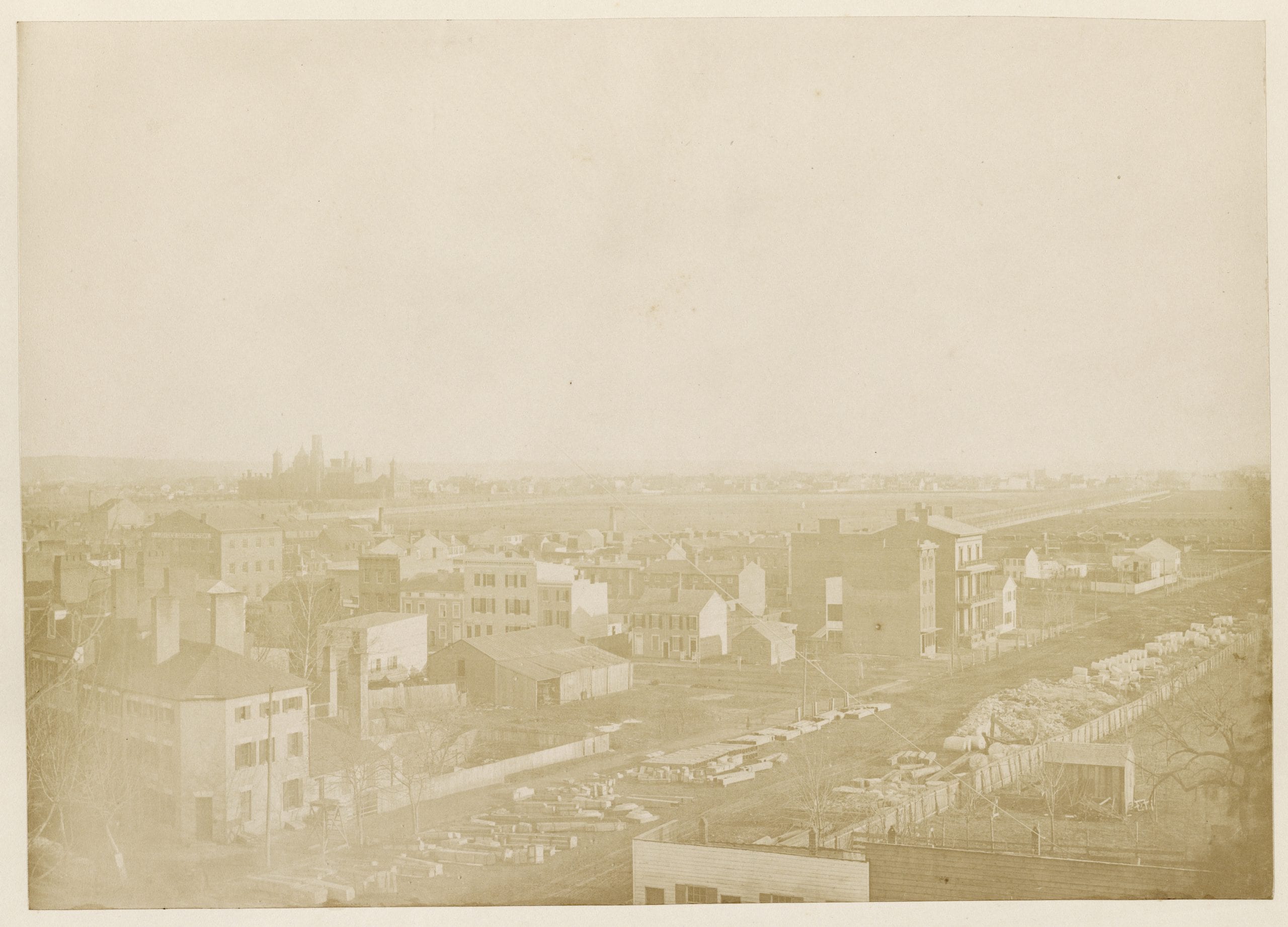 Washington, D.C., view with Smithsonian in the distance