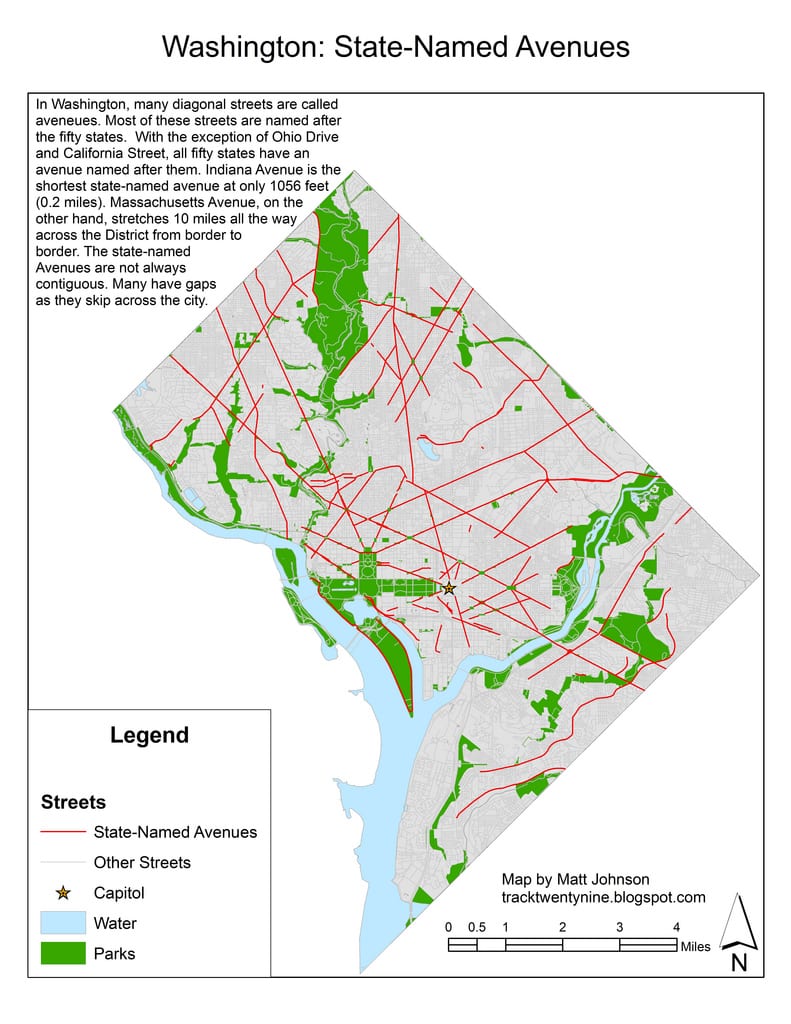 State streets in DC