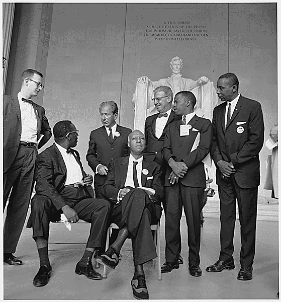 Civil Rights March on Washington, D.C. [Leaders of the march], 08/28/1963