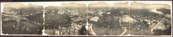 bird's-eye view of Washington in 1905