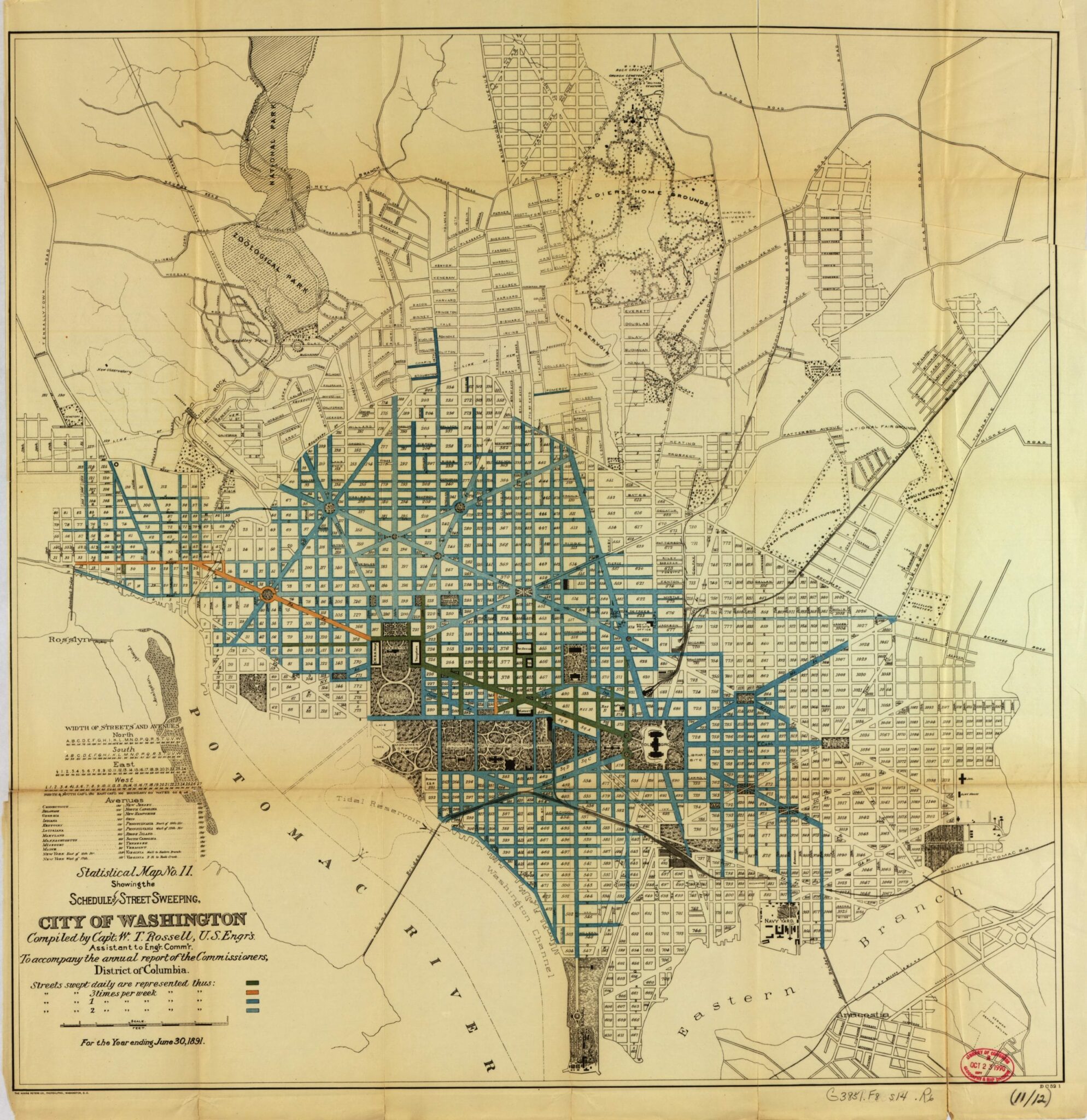 1891 Map of Street Sweeping