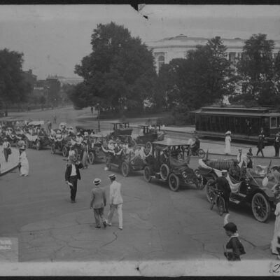 Procession Summer 1913. Delegation Coming in from Hyattsville to present petition from all parts of the U.S