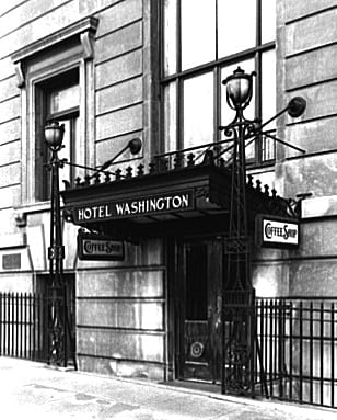 Hotel Washington entrance 1937