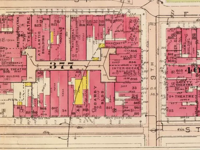1921 map of E St.