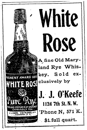 J.J. O'Keefe's advertisement - 1905