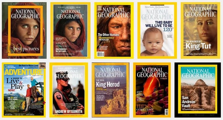 National Geographic covers