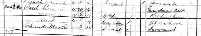 Levin Ward 1880 U.S. Census