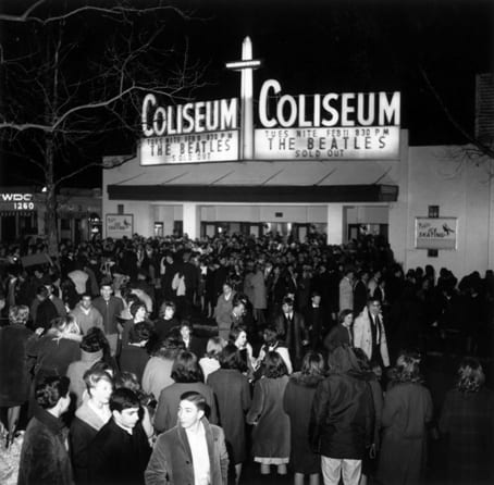 fans at the Washington Coliseum