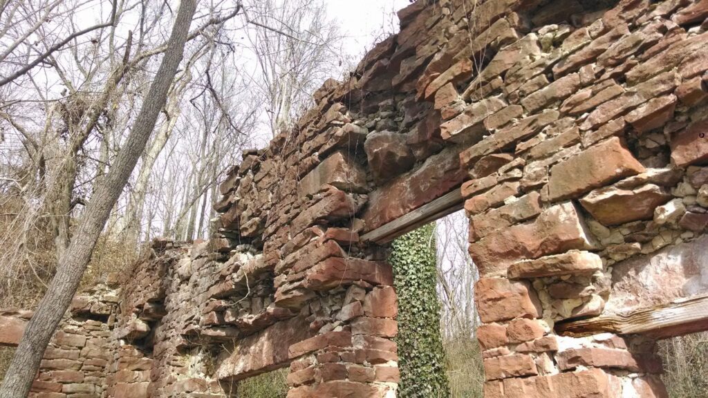 door frame within mill