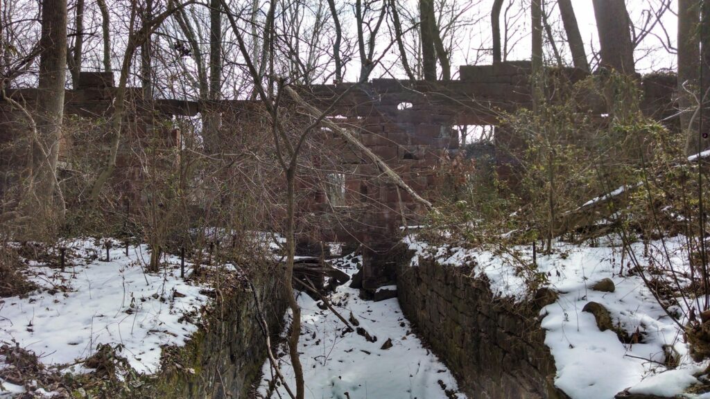 interior of the stone cutting mill