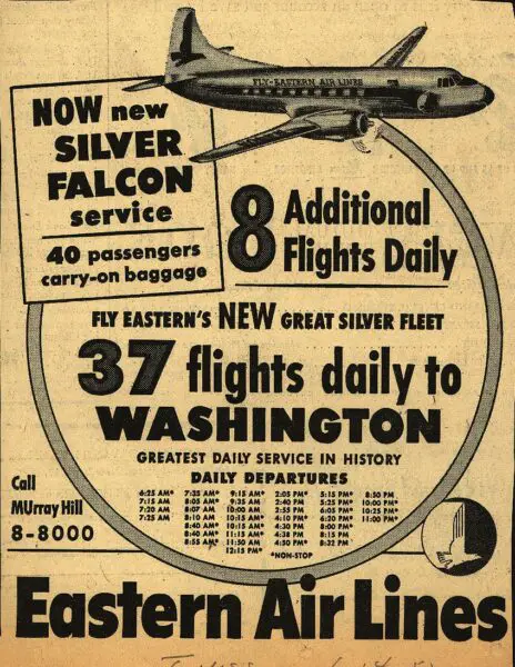 1952 Eastern Airlines ad
