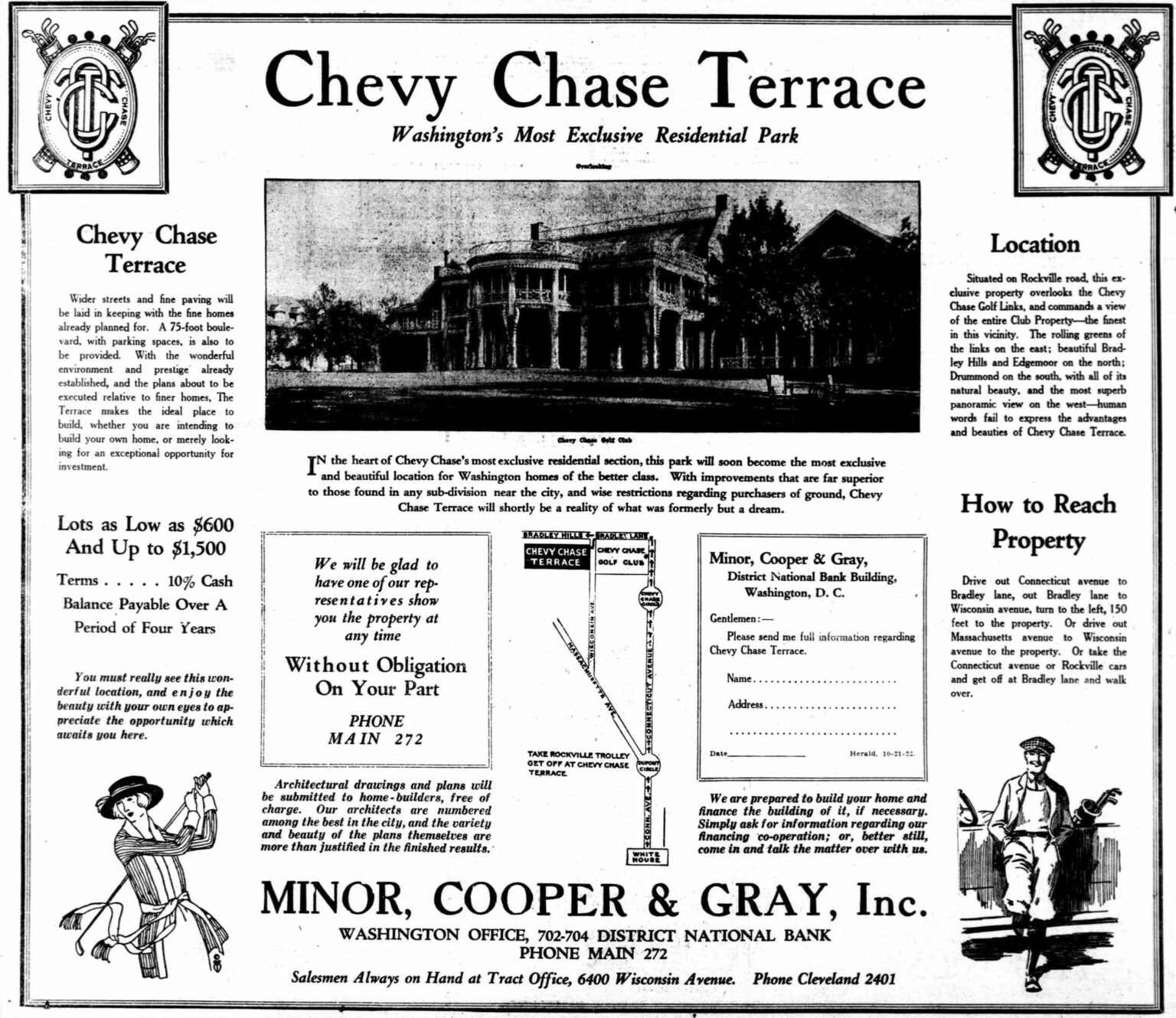 Exploring the History of Chevy Chase Through an Advertisement From 1922