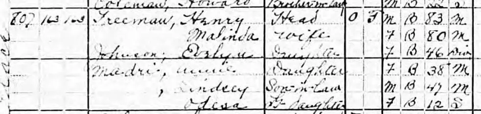 Lindsey Madre in the 1920 U.S. Census