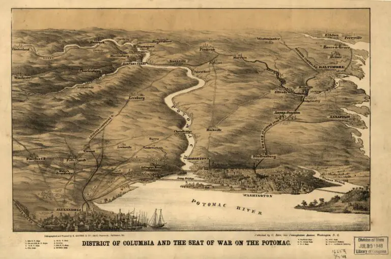 District of Columbia and the seat of war on the Potomac (1861)